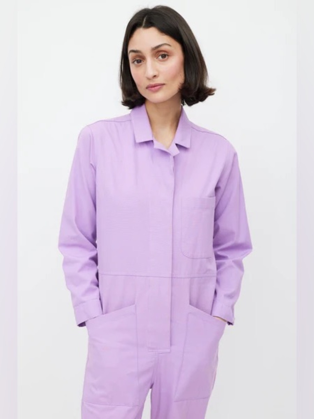 Horses Atelier Purple Utility Jumpsuit Coverall Size 4